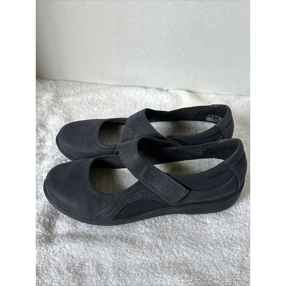 Cloudsteppers By Clark Navy Mary Jane’s Size 6.5 - Picture 3 of 7